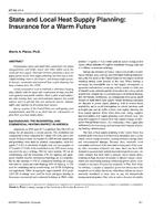 AT-96-11-4 — State and Local Heat Supply Planning: Insurance for a Warm Future