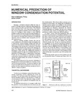 CH-95-08-4 — Numerical Prediction of Window Condensation Potential