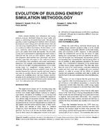 CH-95-09-2 — Evolution of Building Energy Simulation Methodology