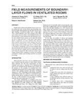 3889 — Field Measurements of Boundary-Layer Flows in Ventilated Rooms