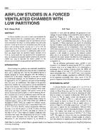 3890 — Air Flow Studies in a Forced Ventilated Chamber with Low Partitions