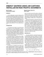 3891 — Energy Savings Using Air Curtains Installed in High-Traffic Doorways