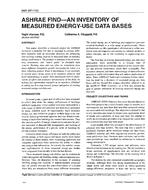 3892 (RP-712) — ASHRAE Find-An Inventory of Measured Energy-Use Data Bases