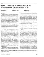 3899 — Fault Direction Space Method for On-Line Fault Detection