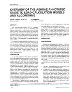 3903 (RP-741) — Overview of the ASHRAE Annotated Guide to Load Calculation Models and Algorithms