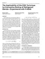 AT-96-12-4 — The Applicability of the EHD Technique for Convective Boiling of Refrigerant Blends – Experiments with R404A