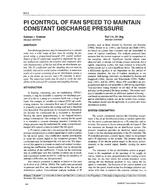 3915 — PI Control of Fan Speed to Main Constant Discharge Pressure