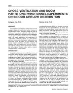 3803 — Cross-Ventilation and Room Partitions:  Wind Tunnel Experiments on Indoor Airflow Distribution