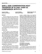 3808 (RP-676) — Shell-Side Condensation Heat Transfer of R-134a — Part 3: Comparison with R-12