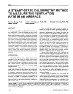 3812 — A Steady-State Calorimetry Method to Measure the Ventilation Rate in an Airspace