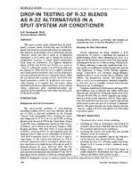 3733 — Drop-In Testing of R-32 Blends as R-22 Alternatives in a Split-System Air Conditioner