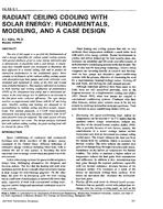 DE-93-03-1 — Radiant Ceiling Cooling with Solar Energy – Fundamentals, Modeling, and a Case Design