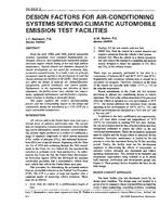 DE-93-05-3 — Design Factors for Air-Conditioning Systems Serving Climatic Automobile Emission Test Facilities