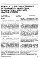 NO-94-11-1 — Annual Cycling Characteristics of Components in Gas-Fired Combination Space/Water Heating Systems