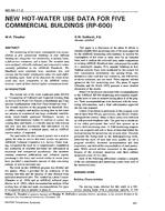 NO-94-11-2 (RP-600) — New Hot-Water Use Data for Five Commercial Buildings