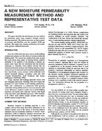 BA-92-07-1 — A New Moisture Permeability Measurement Method and Representative Test Data