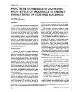 AN-92-01-2 — Practical Experience in Achieving High Levels of Accuracy in Energy Simulations of Existing Buildings