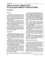 AN-92-01-3 — Input-Output Sensitivity of Building Energy Simulations