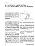 NO-94-16-4 — Experimental Investigation of Planar Turbulent Jet in Enclosures