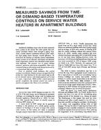 AN-92-02-3 — Measured Savings from Time of Demand-Based Temperature Controls on Service Water Heaters in Apartment Buildings