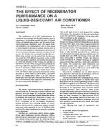 AN-92-03-2 — The Effect of Regenerator Performance on a Liquid-Desiccant Air Conditioner