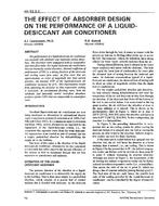 AN-92-03-3 — The Effect of Absorber Design on the Performance of a Liquid-Desiccant Air Conditioner