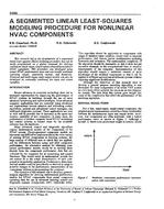 3486 — A Segmented Linear Least-Squares Modelling Procedure for Nonlinear HVAC Components