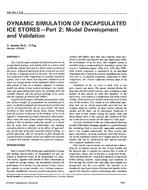 NO-94-17-4 — Dynamic Simulation of Encapsulated Ice Stores – Part 2: Model Development and Validation