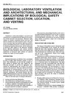 NO-94-18-1 — Biological Laboratory Ventilation and Architectural and Mechanical Implications of Biological Safety Cabinet Selection, Location, and Venting