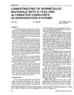 AN-92-05-4 — Compatibilities of Nonmetallic Materials with R-134a and Alternative Lubricants in Refrigeration Systems