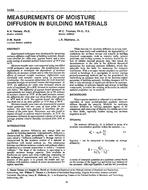 3498 — Measurements of Moisture Diffusion in Building Materials