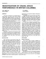 NO-94-22-1 — Investigation of Crawl Space Performance in British Columbia