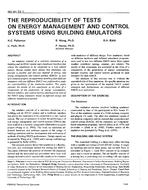 NO-94-23-1 — The Reproducibility of Tests on Energy Management and Control Systems Using Building Emulators