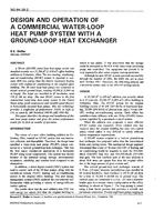 NO-94-26-2 — Design and Operation of a Commercial Water-Loop Heat Pump System with a Ground-Loop Heat Exchanger