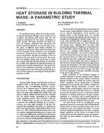 AN-92-08-3 — Heat Storage in Building Thermal Mass:  A Parametric Study