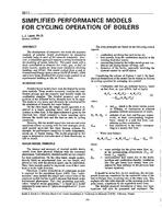 3511 — Simplified Performance Models for Cycling Operation of Boilers