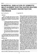 3512 — Numerical Simulation of Domestic Multi-Element Electric Water Heaters Using Dynamic Discretization Technique