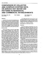 3514 (RP-600) — Comparison of Collected and Compiled Existing Data on Service Hot Water Use Patterns in Residential and Commercial Establishments