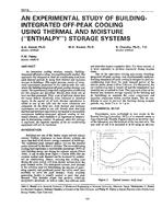 3515 — An Experimental Study of Building-Integrated Off-Peak Thermal and Moisture ("Enthalpy") Storage Systems