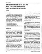 AN-92-10-2 — Development of a 2.5-RT Multiple-Indoor-Unit Gas-Engine Heat Pump