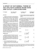 NO-94-30-1 — A Study of Isothermal Throw of Air Jets with Various Room Sizes and Outlet Configurations