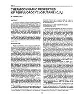 3517 — Thermodynamic Properties of Perfluorocyclobutane (C4F8)