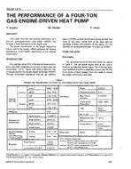 AN-92-10-3 — The Performance of a Four-Ton Gas-Engine-Driven Heat Pump