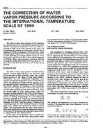 3520 — The Correction of Water Vapor Pressure According to the International Temperature Scale of 1990