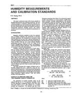 3521 — Humidity Measurements and Calibration Standards