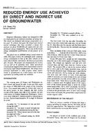 AN-92-11-2 — Reduced Energy Use Achieved by Direct and Indirect Use of Groundwater