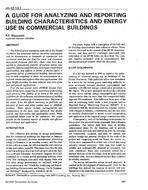 AN-92-13-1 — A Guide for Analyzing and Reporting Building Characteristics and Energy Use in Commercial Buildings