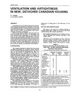 IN-91-12-3 — Ventilation and Airtightness in New, Detached Canadian Housing