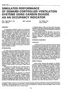 IN-91-15-1 — Simulated Performance of Demand-Controlled Ventilation Systems Using Carbon Dioxide as an Occupancy Indicator