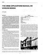 3299 — The CIBSE Applications Manual on Window Design